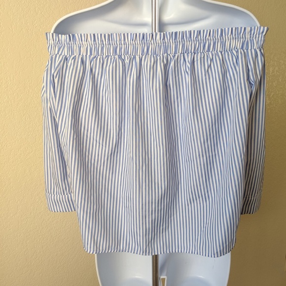 Forever21 Off-The-Shoulder Striped Top - Picture 2 of 5